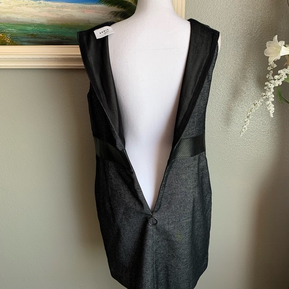 Akris Punto Black Gray Sleeveless Dress Size 14 - Picture 9 of 17